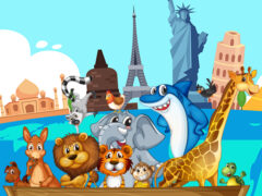 Crazy Friends Travel The World Puzzle